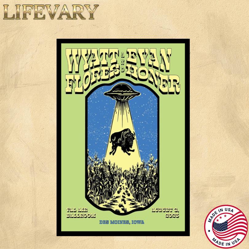 Wyatt Flores 2025 Poster – Iowa Live Festival August 3