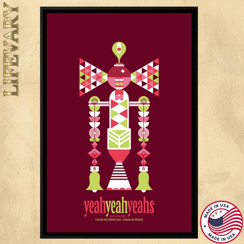 YeahYeahYeahs Ciudad De Mexico Jun 30 2025 Tour Poster