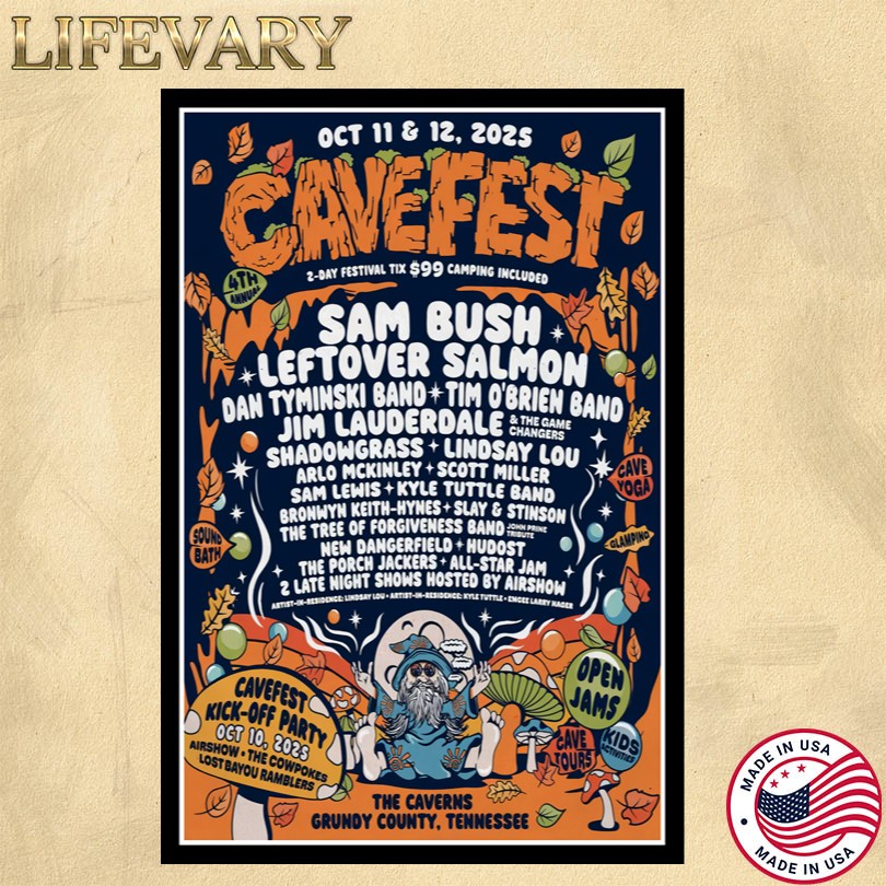 2025 Cavefes Festival Grundy County, TN Event Poster