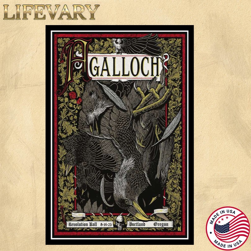 Agalloch Aug 16 2025 Revolution Hall Portland, Oregon Tour Poster