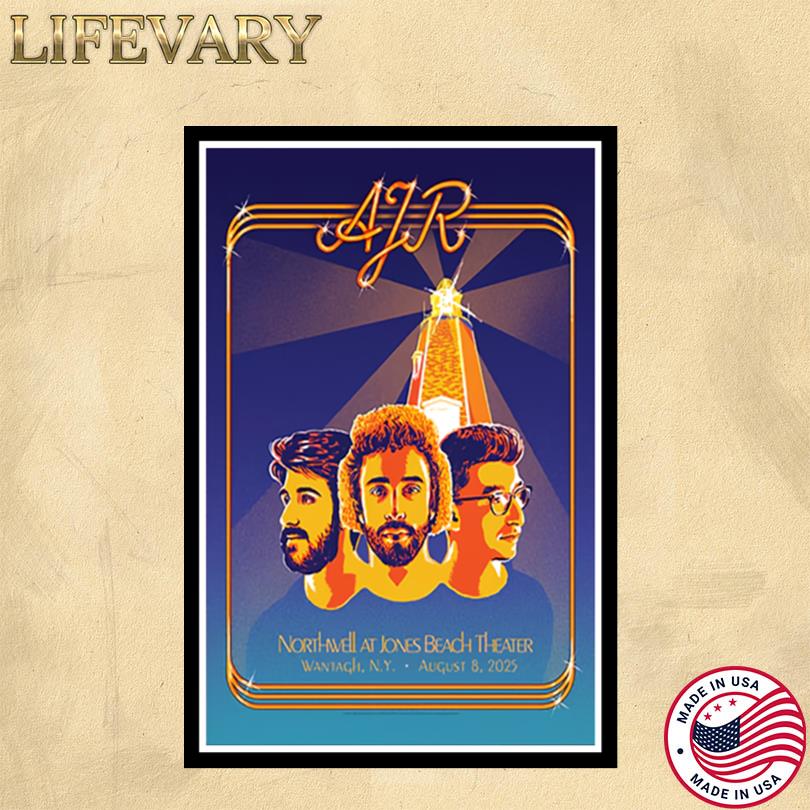 AJR Somewhere in the Sky Tour Wantagh, NY Aug 8 2025 Poster