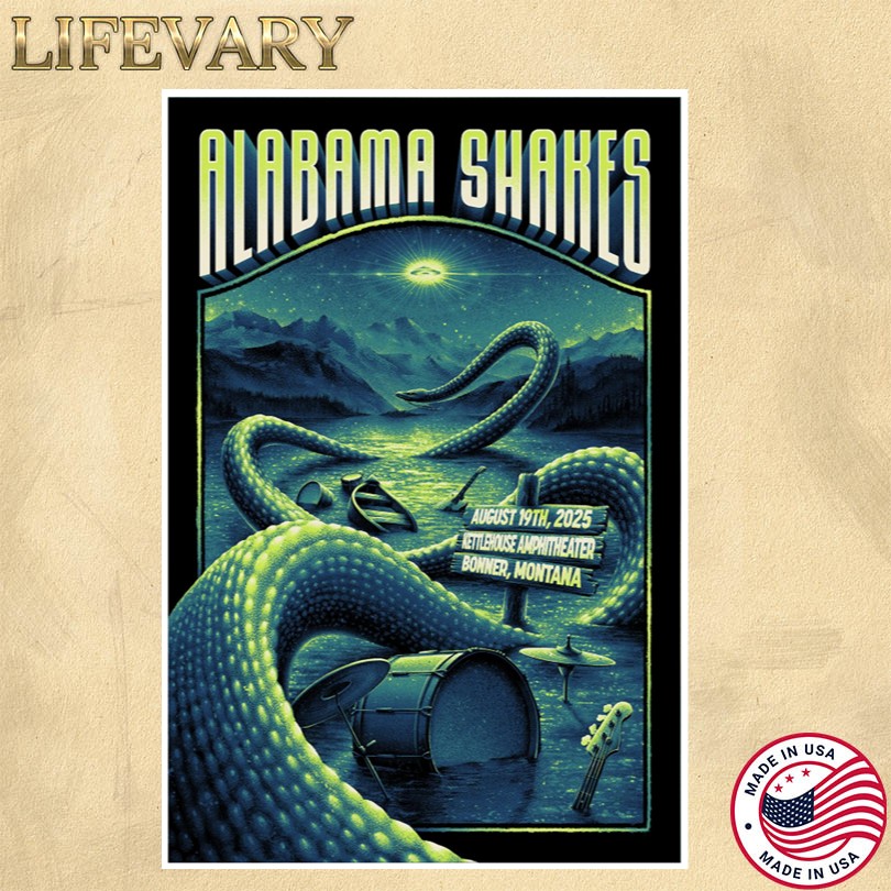 Alabama Shakes Aug 19 2025 Kettlehouse Bonner Montana Tour Poster