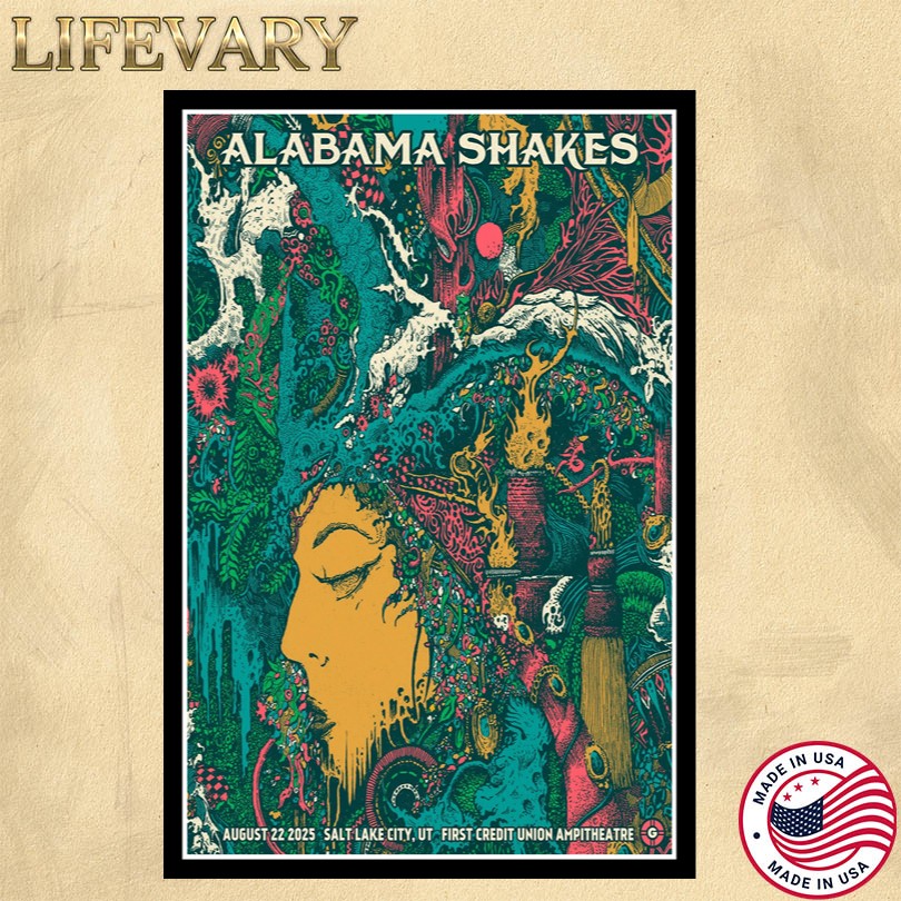 Alabama Shakes August 22 2025 First Credit Union Amphitheatre West Valley City, UT Poster