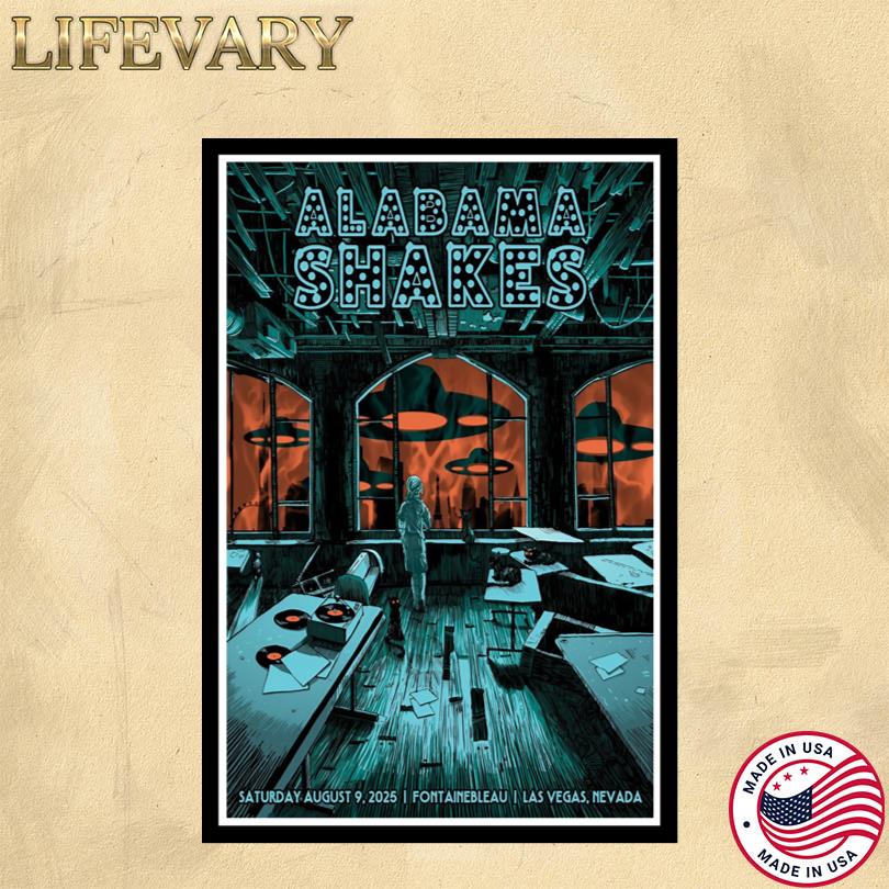 Alabama Shakes Tour Aug 9 2025 Las Vegas NV Fontainebleau Poster