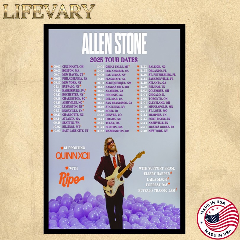 Allen Stone 2025 Tour Dates Posters