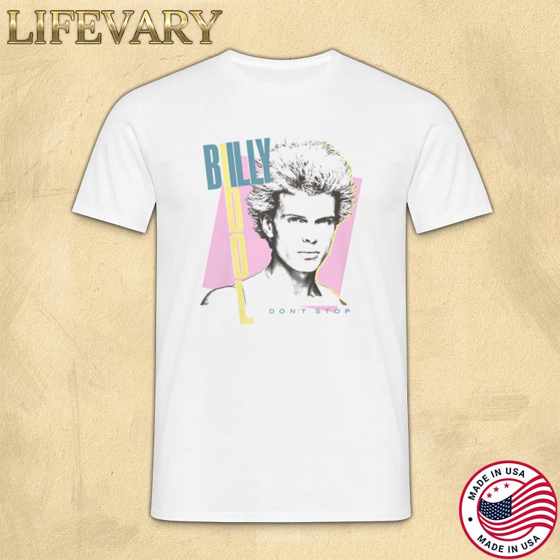 Billy Idol Don\'t Stop Ivory T-Shirt