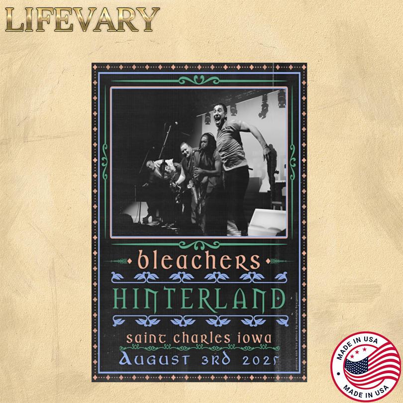 Bleachers Live Show Poster Aug 3 2025 Saint Charles Missouri