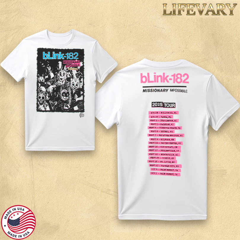 Blink-182 Missionary Impossible Tour 2025 Shirt