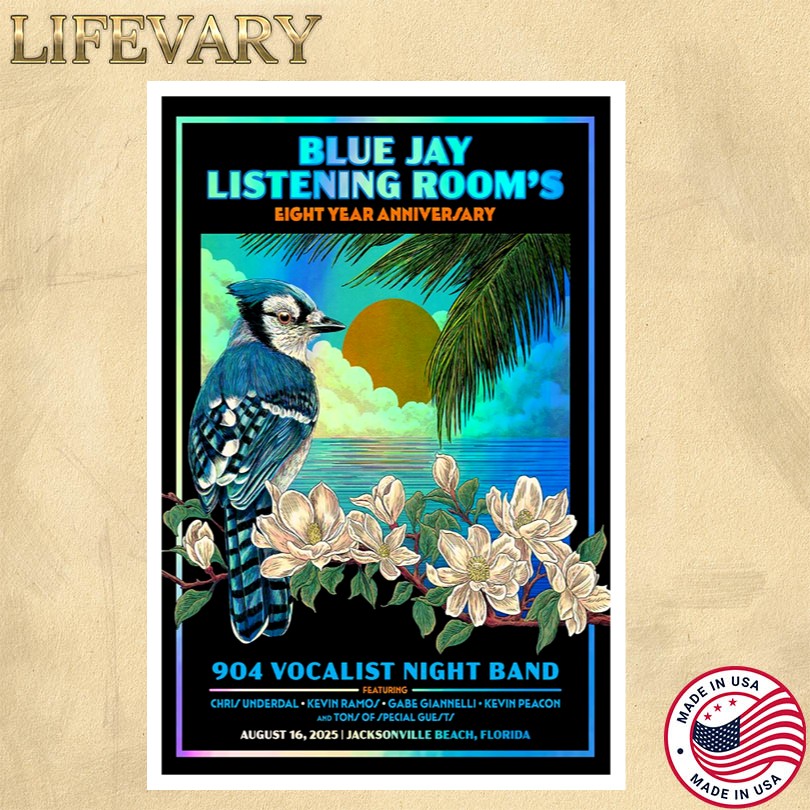 Blue Jay Listening Room Eight Year Anniversary Poster