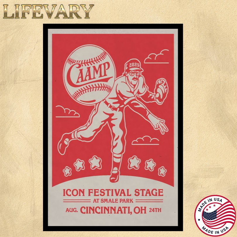 Caamp Aug 24 2025 Icon Festival Stage Cincinnati, OH Tour Poster