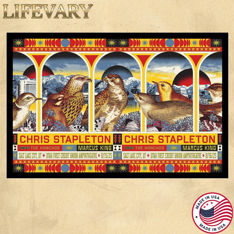 Chris Stapleton Salt Lake City UT Tour 2025 Poster