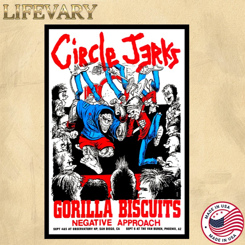 Circle Jerks Sept 4-5 San Diego CA Tour Poster