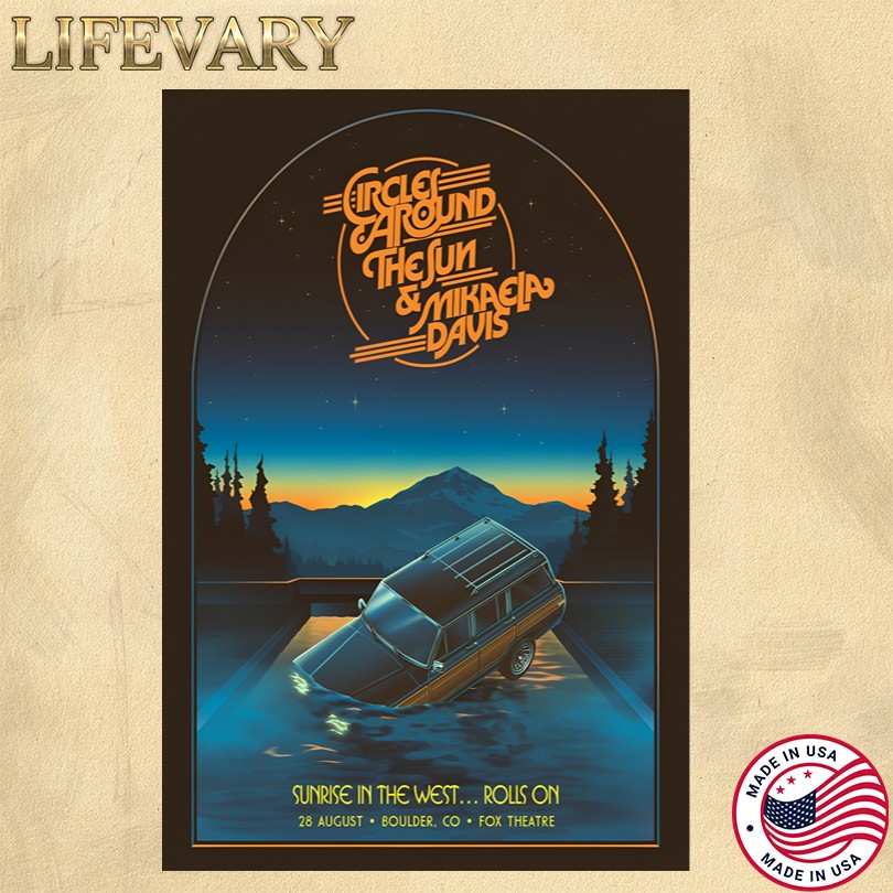 Circles Around The Sun And Mikaela Davis Aug 28 2025 Fox Theatre Boulder CO poster