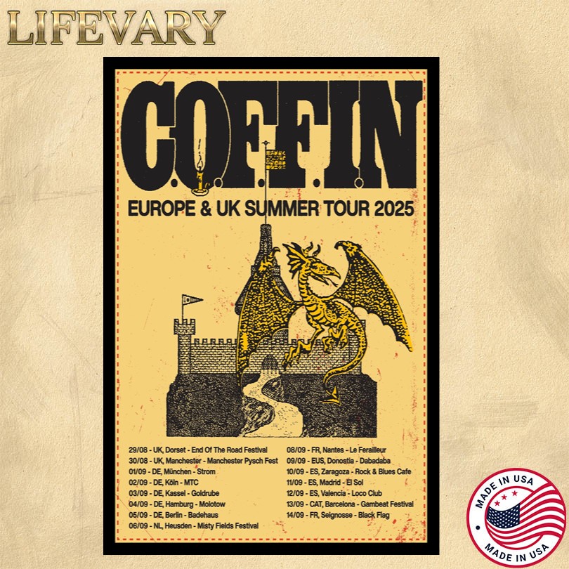 C.O.F.F.I.N UK & EUROPE Tour 2025 Poster