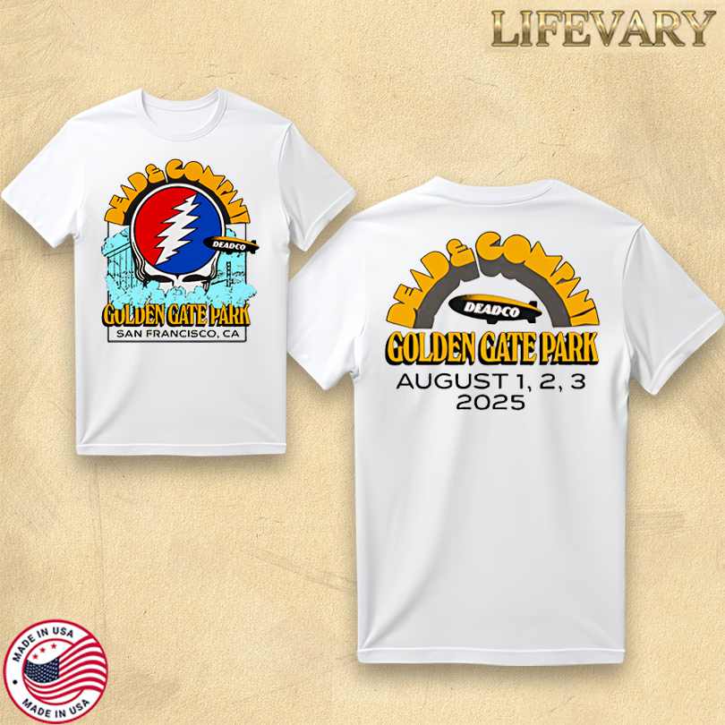 Dead and Company August 1 2 3 2025 Golden Gate Park Tee