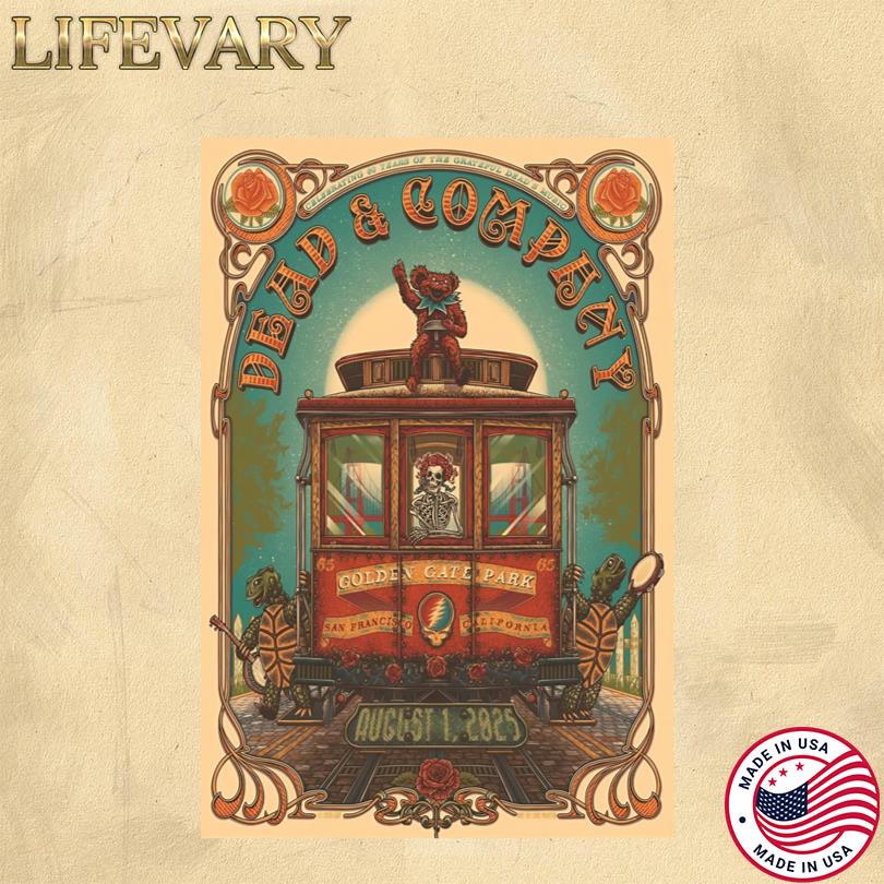 Dead And Company San Francisco CA August 1 2025 Event Poster