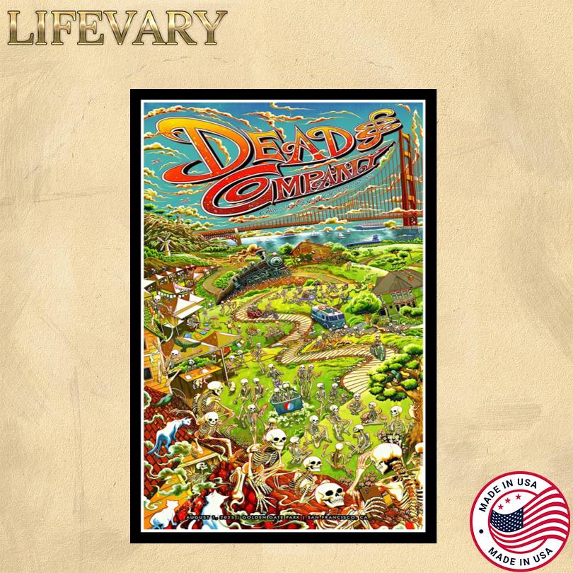 Dead And Company Tour in San Francisco CA Aug 1 2025 Poster