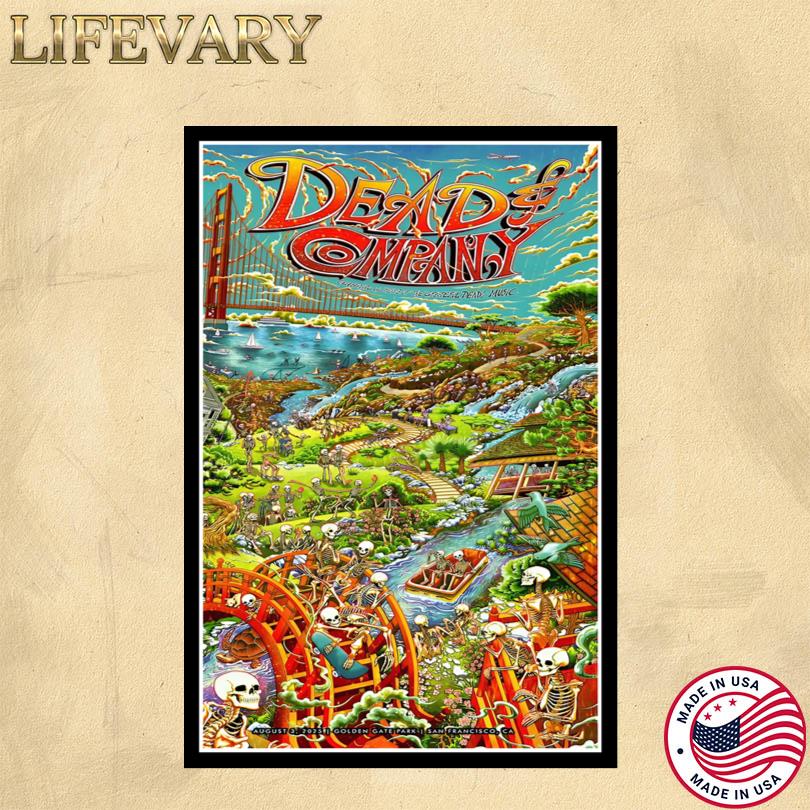 Dead And Company Tour in San Francisco CA Aug 3 2025 Poster