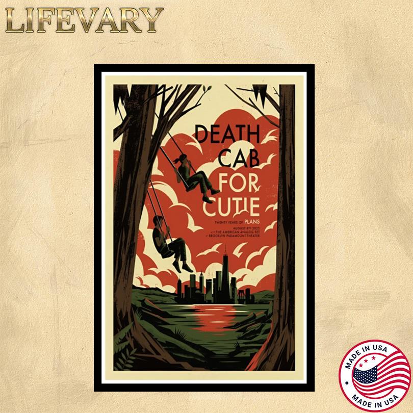 Death Cab For Cutie Tour Aug 8 2025 Brooklyn NY Brooklyn Paramount Poster