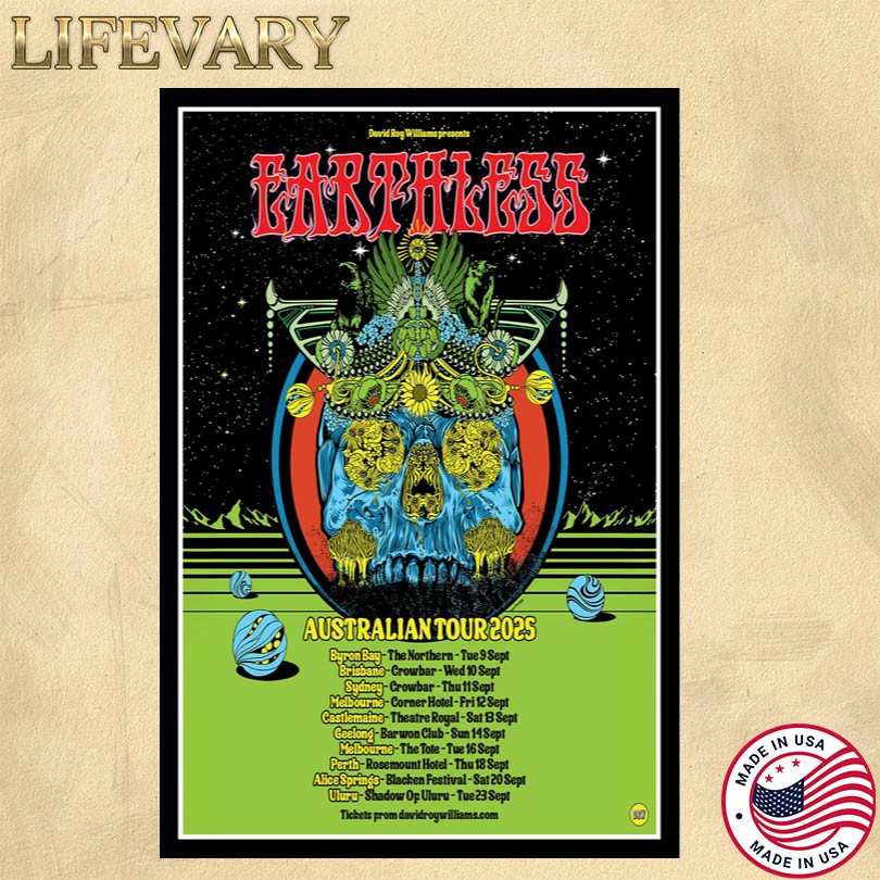 Earthless Australian Tour 2025 Posters