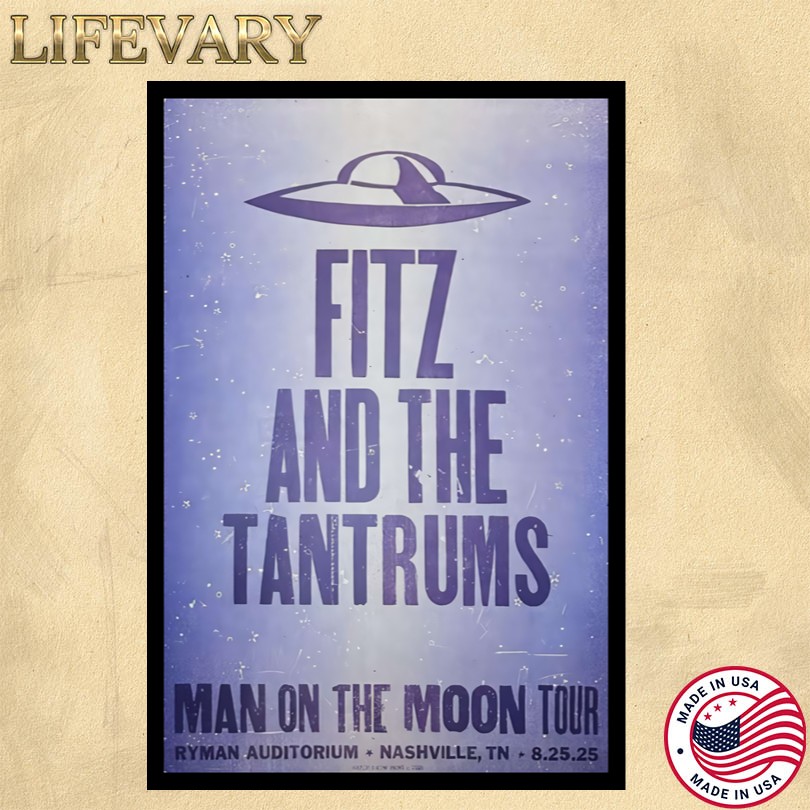 Fitz And The Tantrums Aug 25, 2025 Ryman Auditorium, Nashville, TN Event Poster