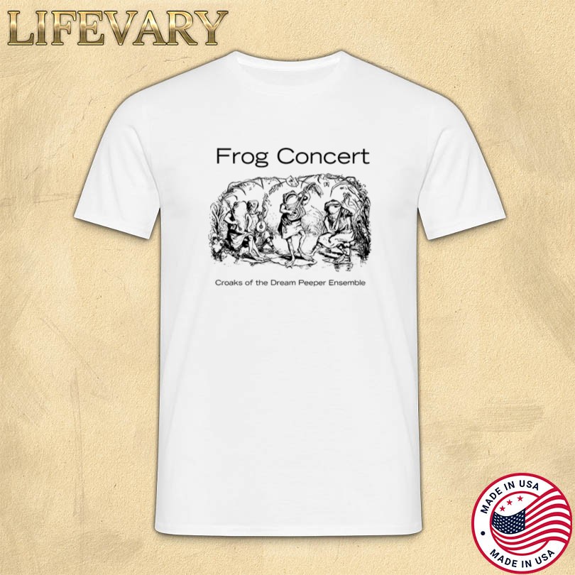 Frog Concert Dream Peepers Worldwide T-shirt