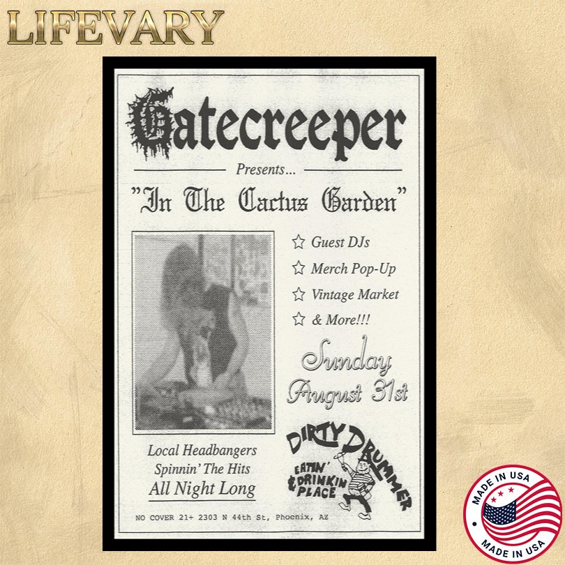 Gatecreeper Aug 31 2025 Phoenix, AZ Tour Poster