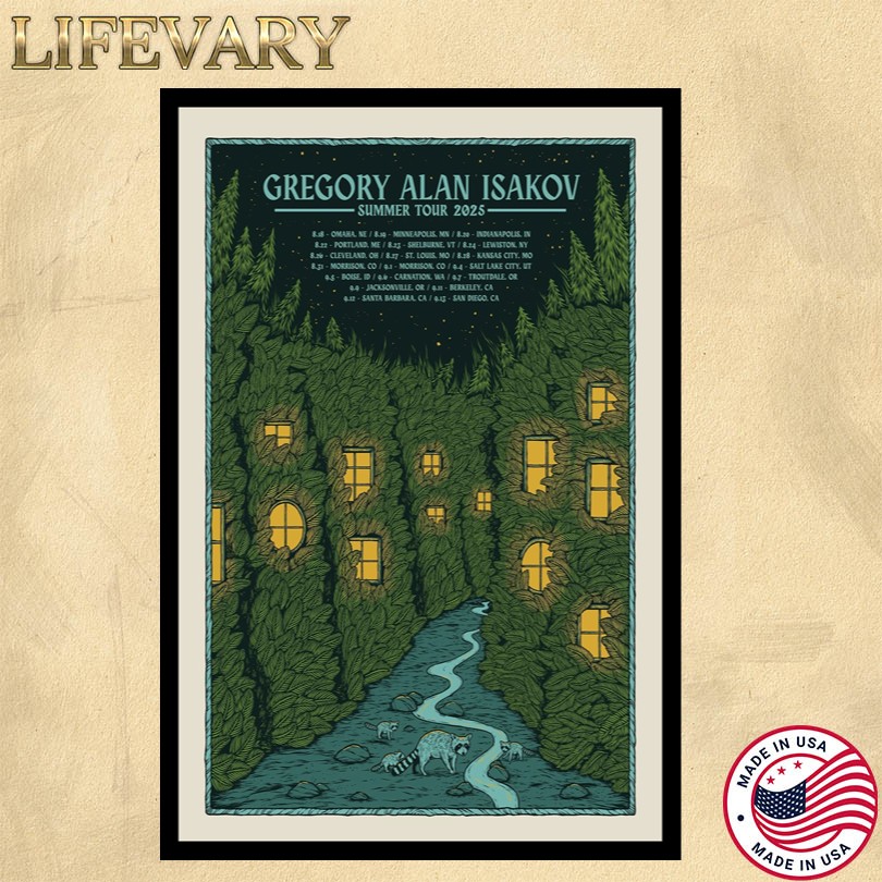 Gregory Alan Isakov Summer 2025 Tour Poster