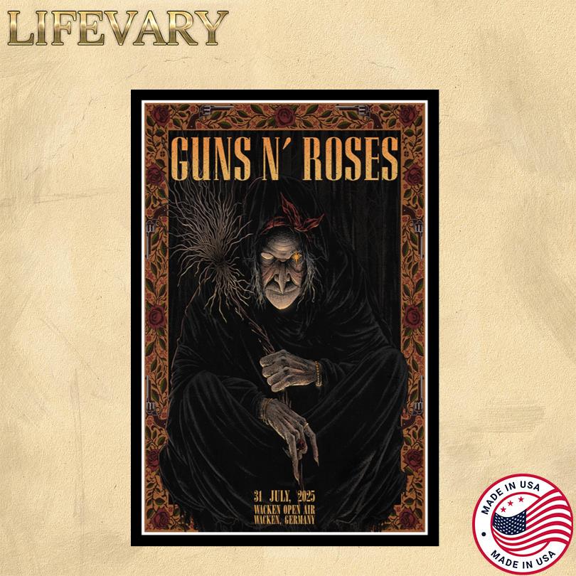 Guns N\' Roses at Wacken Open Air 31 Jul 2025 Poster