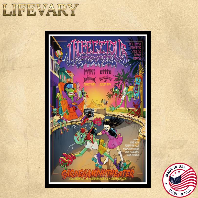 Infectious Grooves Join Robert, Mike, Brooks, Dean, and Dave Shows Garden Grove, CA Aug 15 & 16 2025 Poster