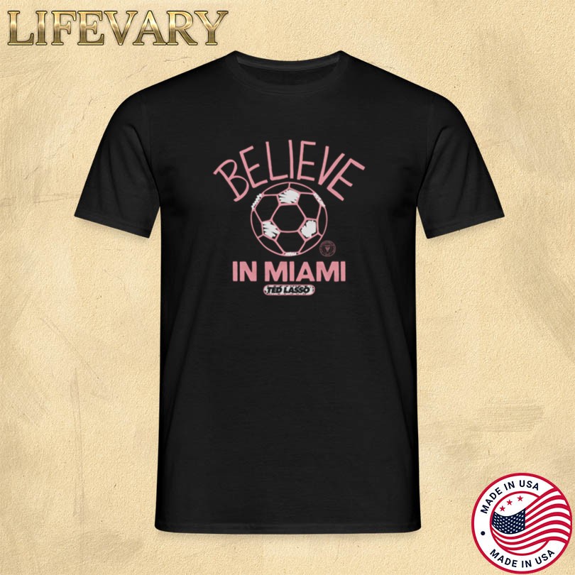 Inter Miami CF Homage Charcoal MLS x Ted Lasso Believe T-Shirt