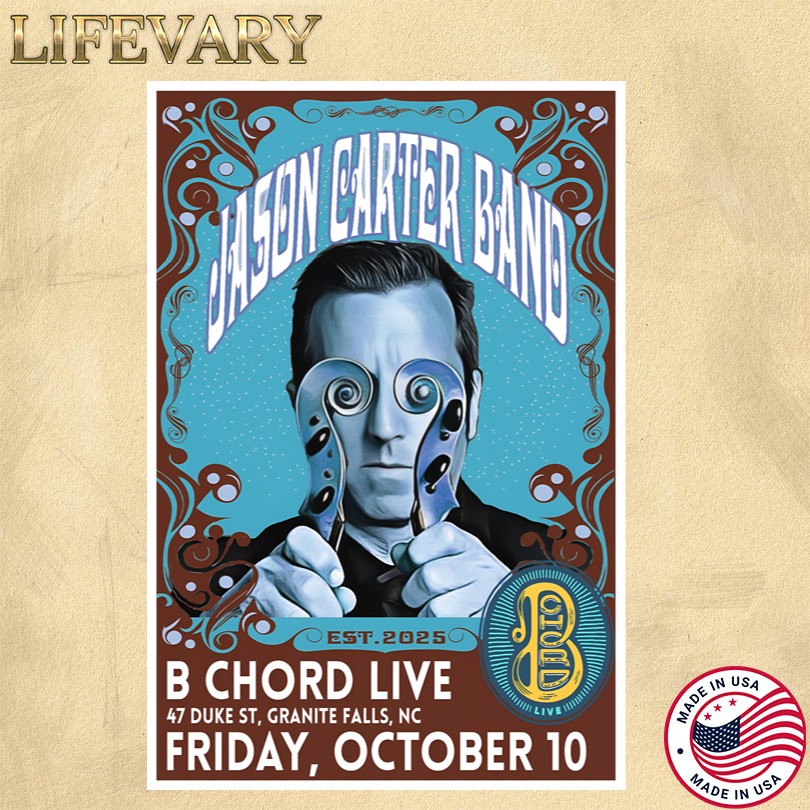 Jason Carter Band Oct 10 2025 B Chord Live Granite Falls, NC Tour Poster