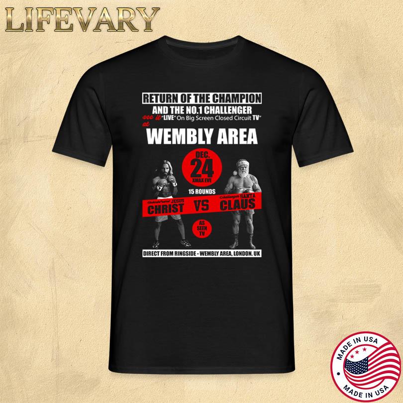 Jesus Christ Vs Santa Claus Funny Christmas T Shirt