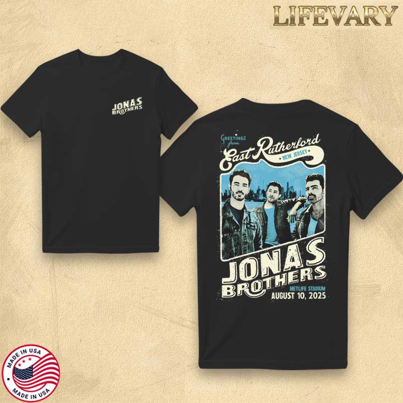 Jonas Brothers Aug 10 2025 MetLife Stadium New Jersey Tour T-Shirt