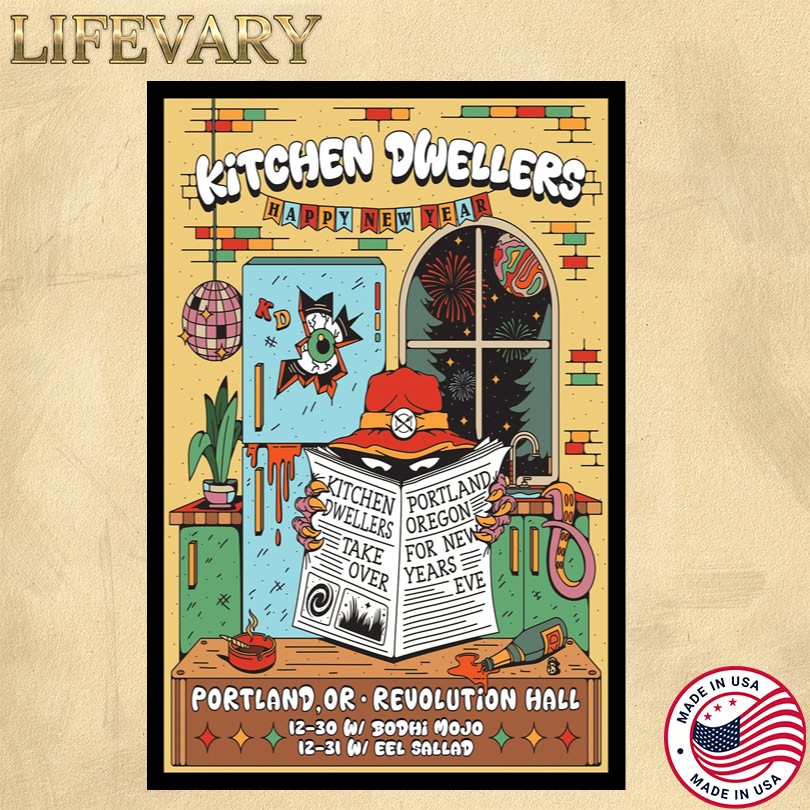 Kitchen Dwellers New Years in Portland, OR 2025 Poster
