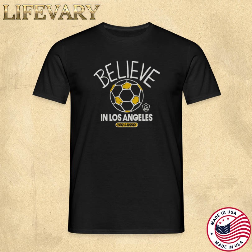 LA Galaxy Homage Navy MLS x Ted Lasso Believe T-Shirt