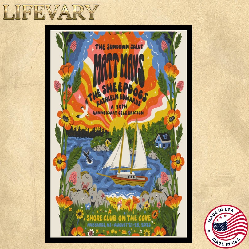 Matt Mays August 21-23 2025 Shore Club On The Cove Hubbards NS Poster