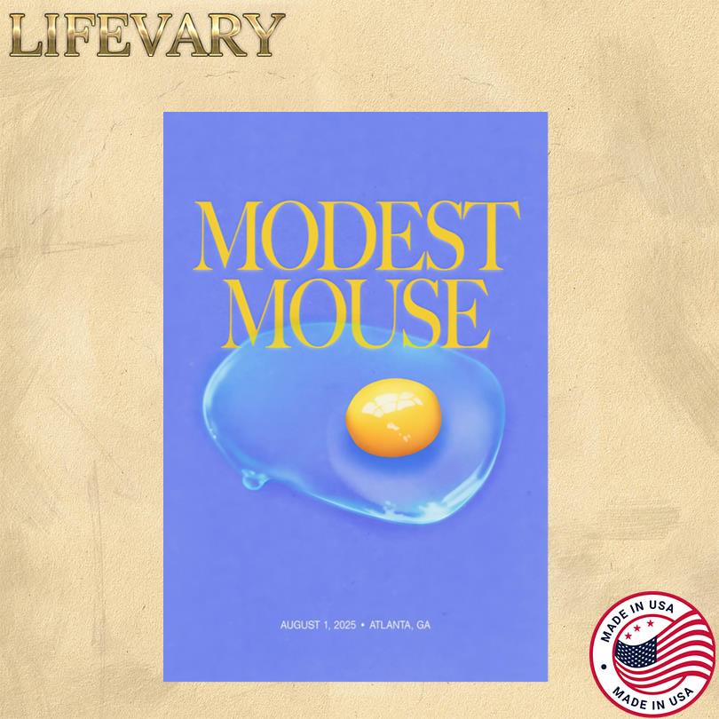 Modest Mouse Event Poster Coca-Cola Roxy Atlanta Aug 1 2025