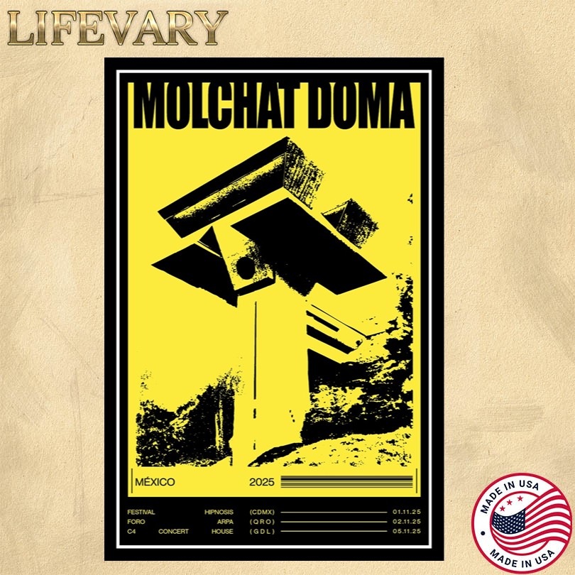 Molchat Doma Mexico 2025 Tour Posters