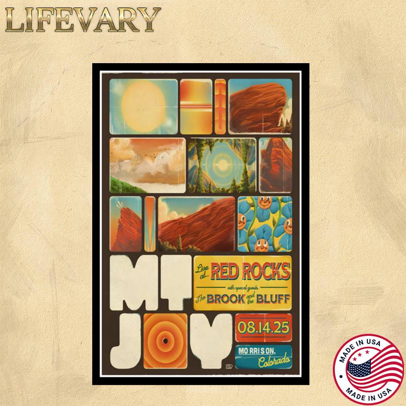 Mt. Joy Red Rocks Amphitheatre Aug 14 2025 Poster