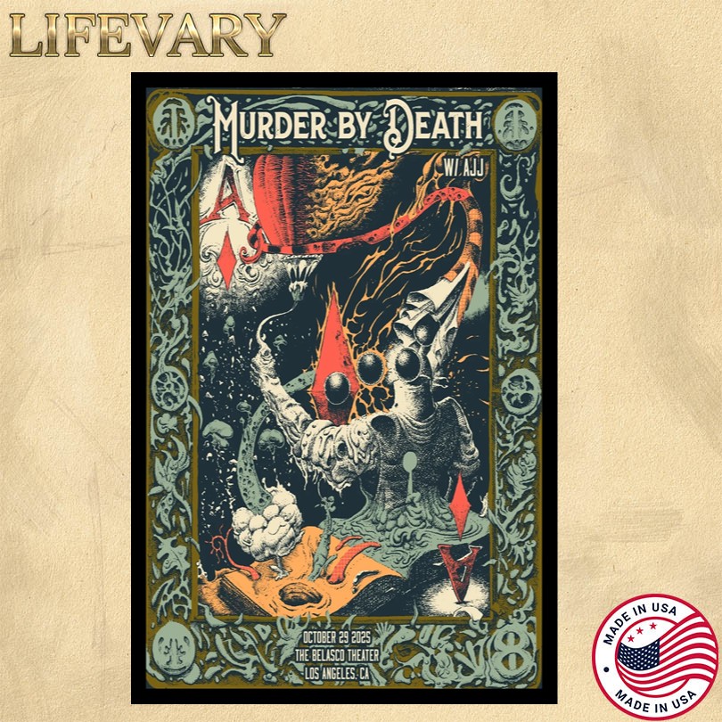 Murder By Death October 29 2025 The Belasco Theater Los Angeles CA Poster