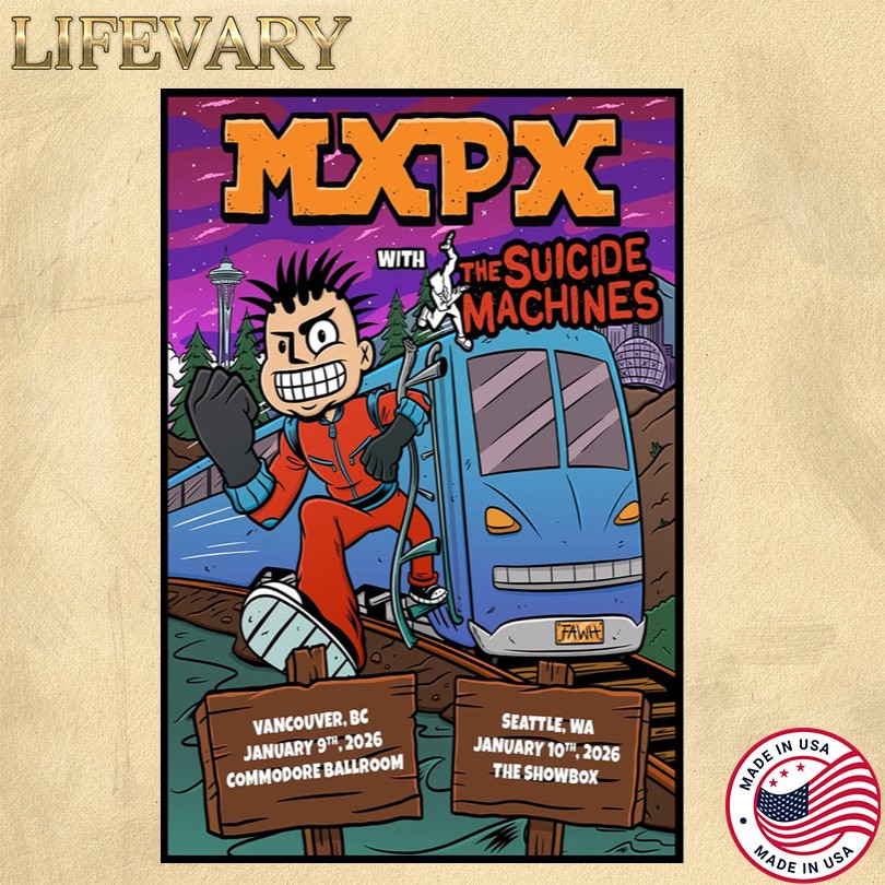 MXPX January 9 2026 Vancouver BC Poster
