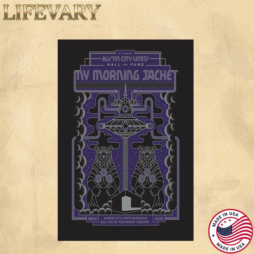 My Morning Jacket ACL Live Austin TX Aug 1 2025 Tour Poster