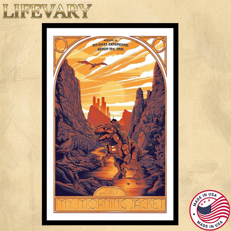 My Morning Jacket Aug 16 2025 Red Rocks Morrison CO Tour Poster