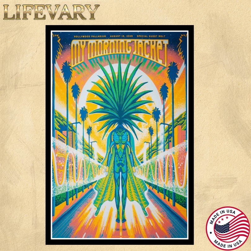 My Morning Jacket August 19 2025 Hollywood Palladium Tour Poster