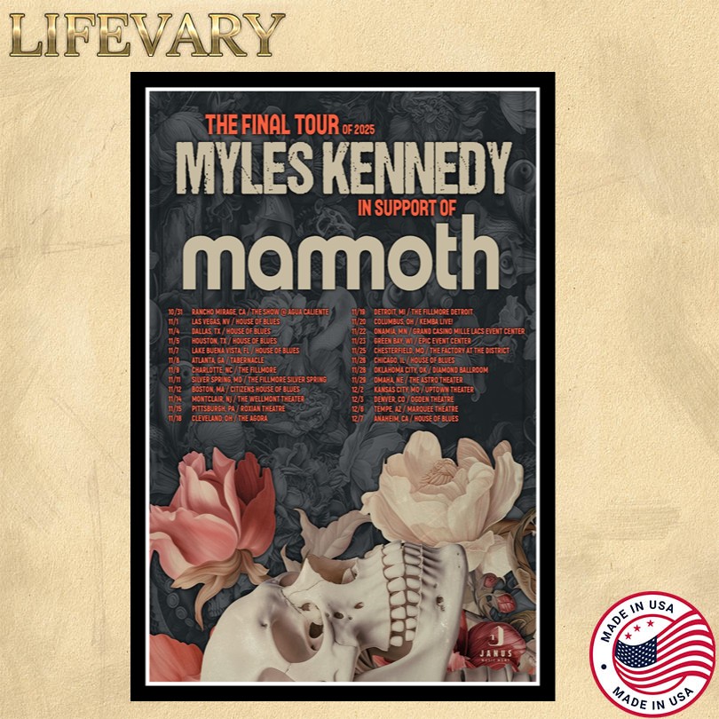 Myles Kennedy The Final Tour 2025 Poster