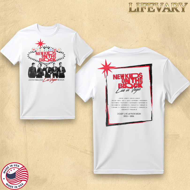 New Kids on the Block Las Vegas Event 2025 Shirt