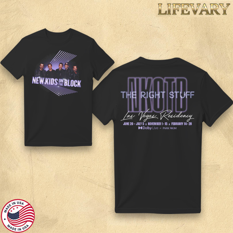 New Kids on the Block The Right Stuff Residency Shirt