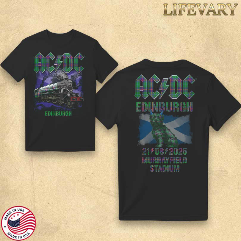 Official ACDC Edinburgh PWR UP Event Tour Shirt