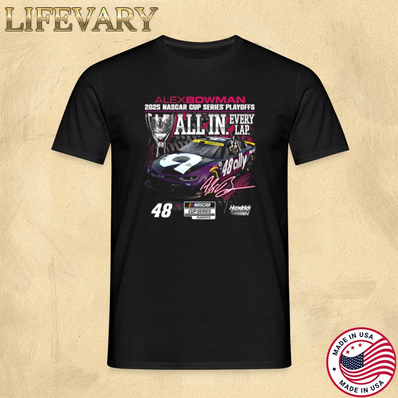 Official Alex Bowman 2025 NASCAR Cup Series Playoffs Ally Shirt